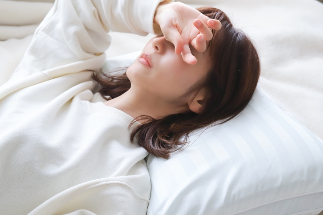 眠れない50代女性